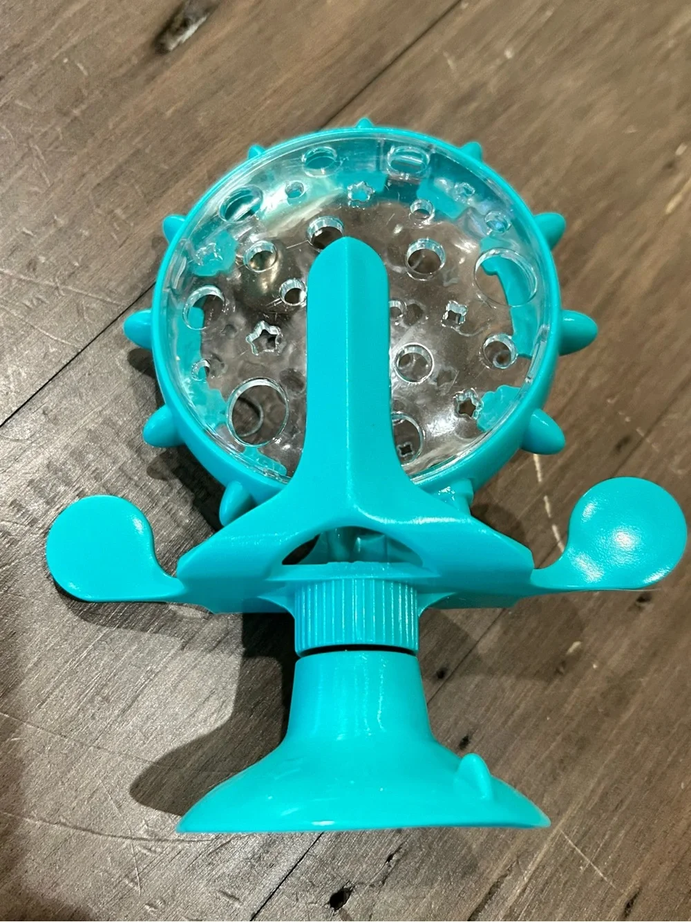 Spinning Windmill Cat Treat Dispenser With Suction Cup